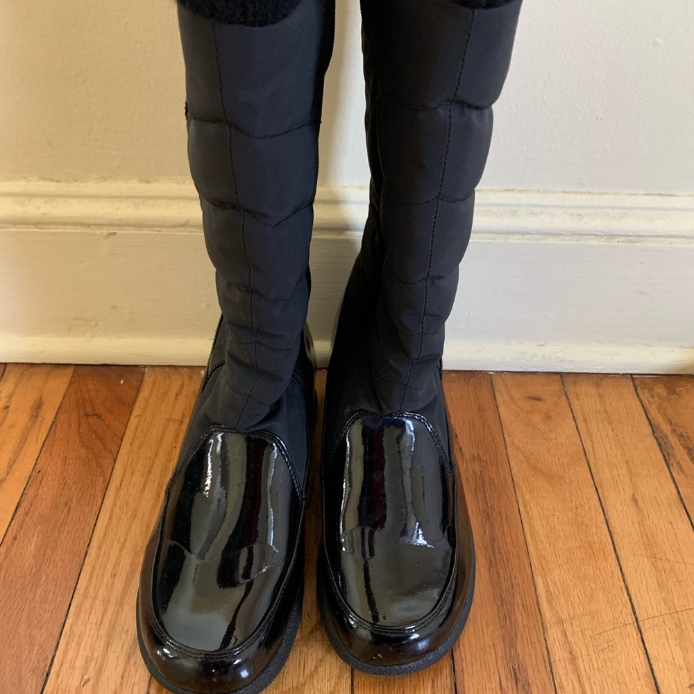 Women black winter boots